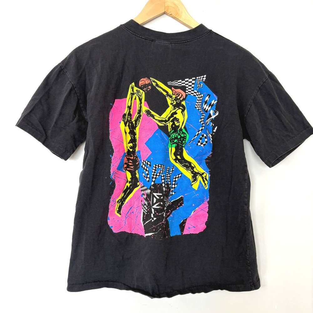 Vintage Furvo Global Quality Spike Set Graphic T Shirt Mens XL Black Made in USA - Picture 2 of 8